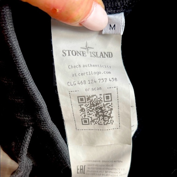 Stone Island tappered logo appliqué cotton sweatpants - Picture 7 of 8